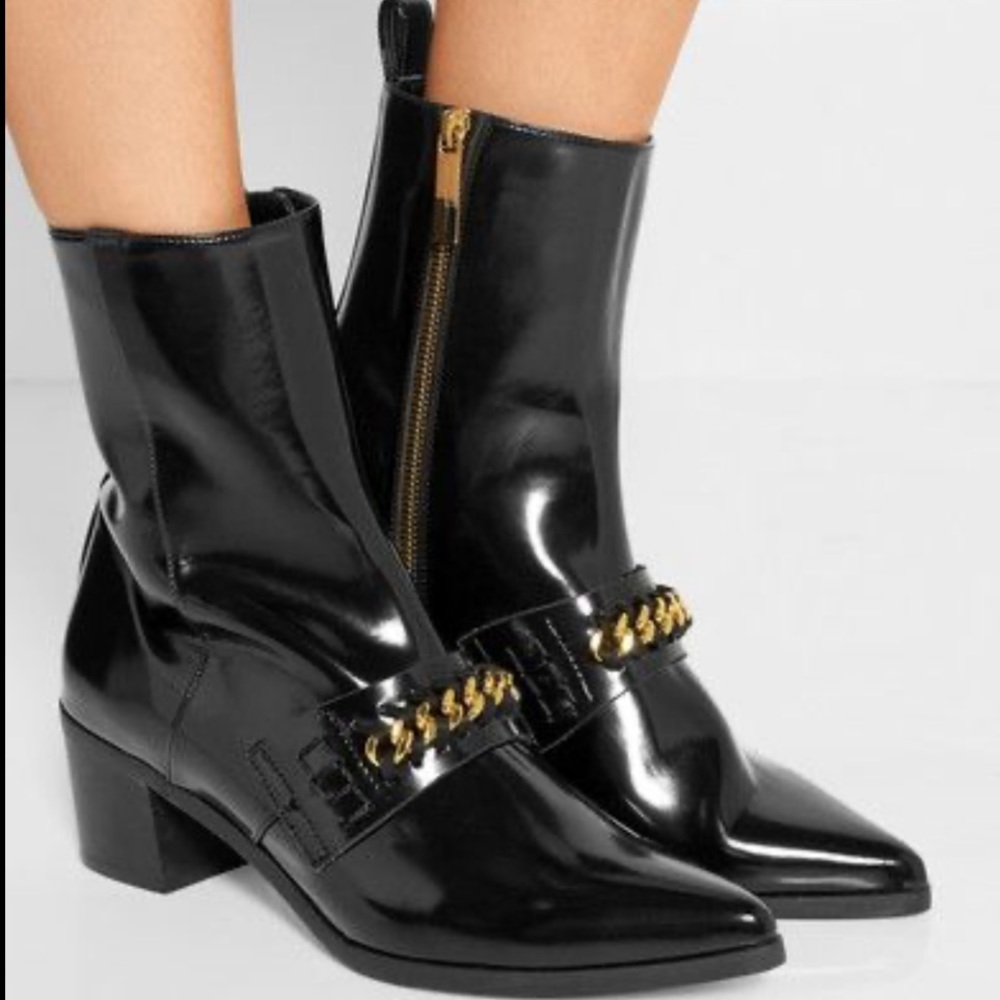 Stella McCartney black ankle boots Sz 38